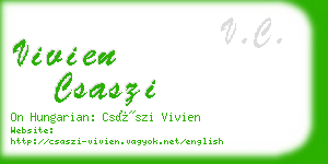 vivien csaszi business card